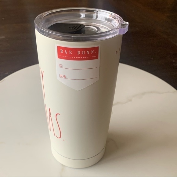 Rae Dunn Merry Christmas 500 ml Double-Walled Stainless Steel Travel Mug - Picture 2 of 6